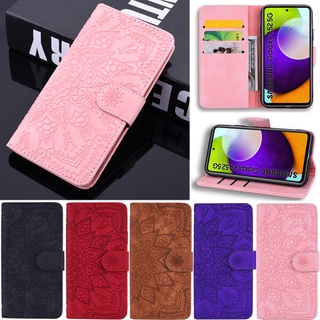 Ốp Điện Thoại Da PU Mềm Kiểu Ví Gập Có Ngăn Thẻ Họa Tiết Hoa Cho Samsung Galaxy S22+ S21+ S20 FE S21 FE 5G Note 20 Ultra