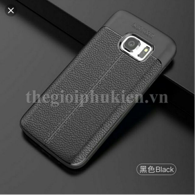 Ốp lưng dẻo vân da Auto Focus cho galaxy s7 (tặng kính cường lực)