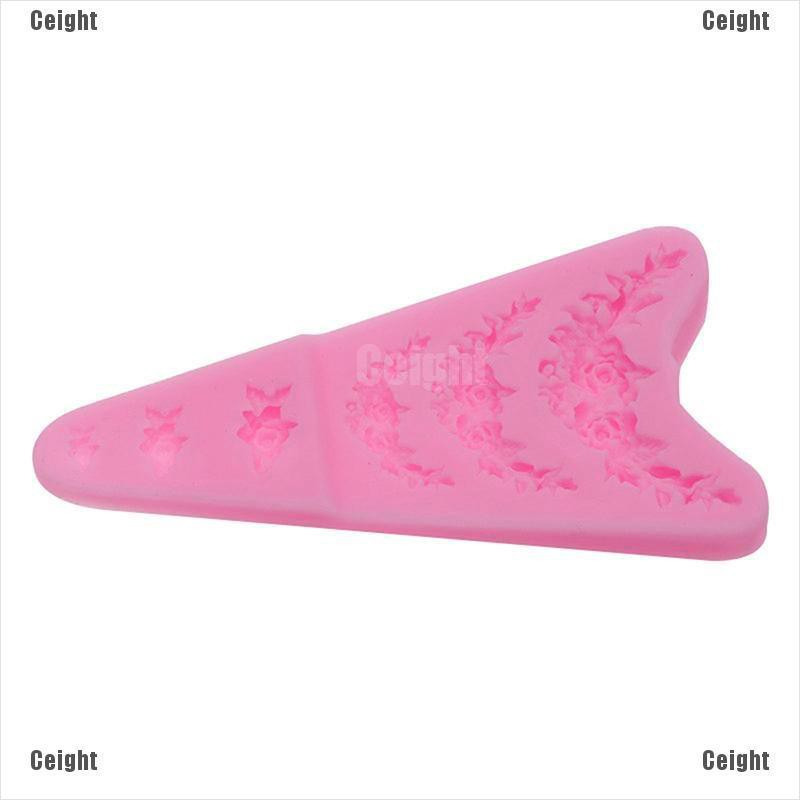 Khuôn Silicone Tạo Hình Hoa Hồng Trang Trí Bánh Cưới