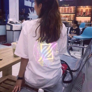 Áo phông tay lỡ unisex phản quang