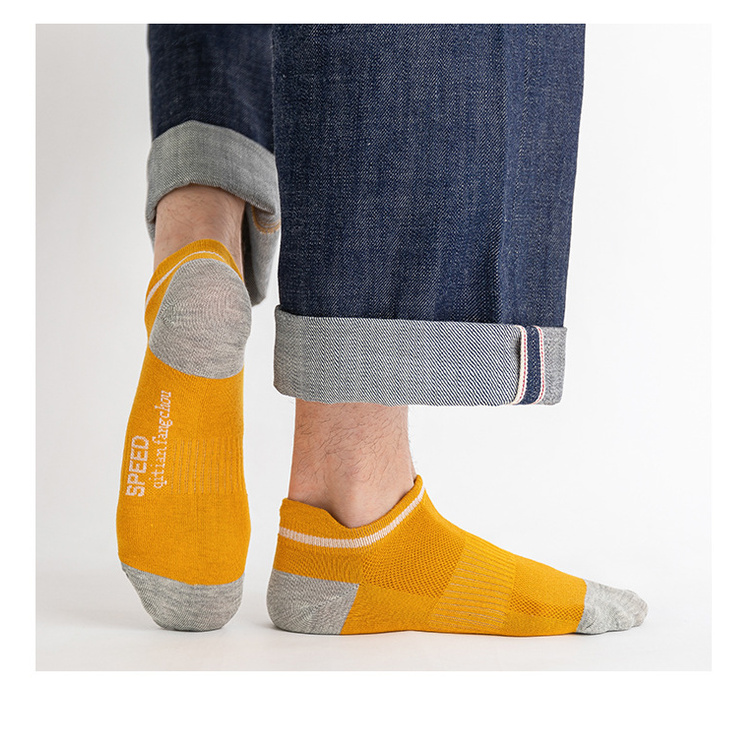 5 Đôi vớ thể thao nam thấm hút mồ hôi tốt thiết kế thời trang