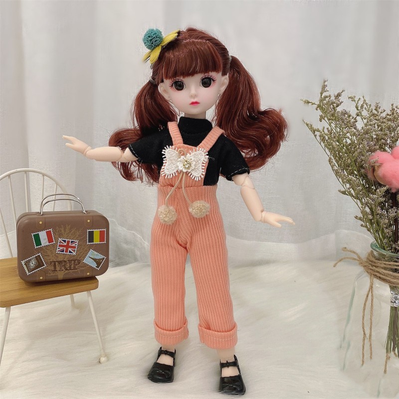 Búp Bê BJD 1 / 6 30Cm 21 Mắt Nâu Có Thể Di Chuyển Dễ Thương