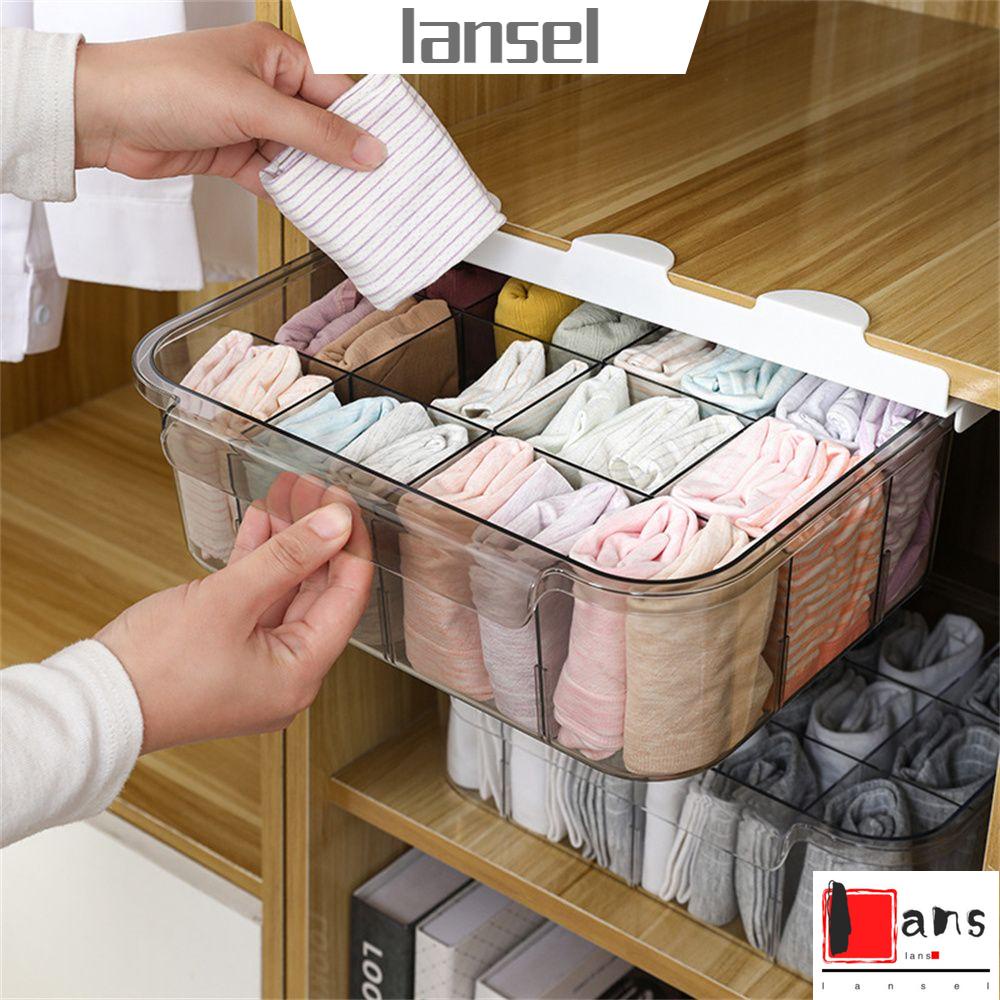 Hộp đựng đồ lót sức chứa lớn bằng nhựa có nhiều màu tiện dụng dành cho gia đình