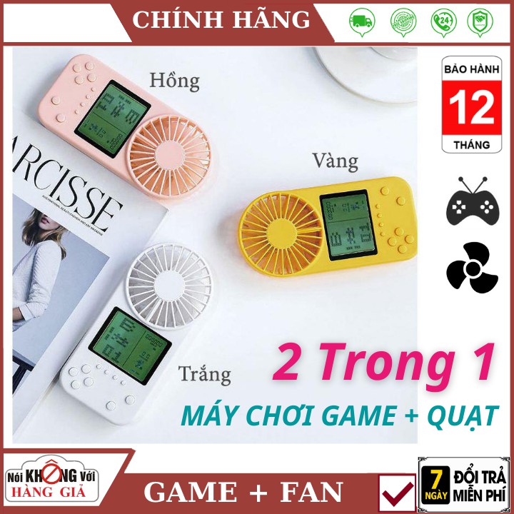 Máy chơi game kèm quạt siêu mát với 26 trò chơi kinh điển , bảo hành 12 tháng