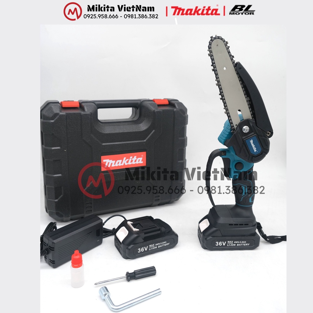MÁY CƯA XÍCH MINI CHẠY PIN MAKITA - KHÔNG CHỔI THAN Mới Nhất 2023