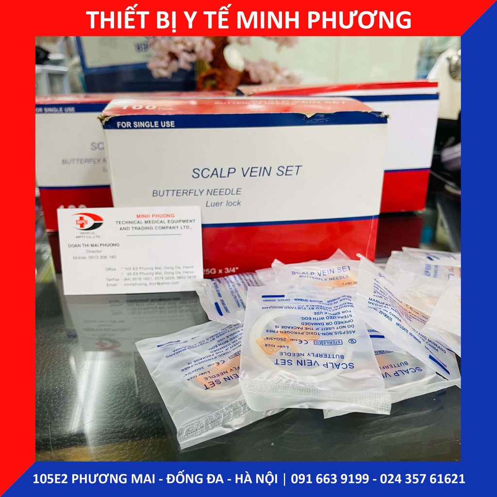 Kim cánh bướm truyền tĩnh mạch 23G 25G (hộp 100c)