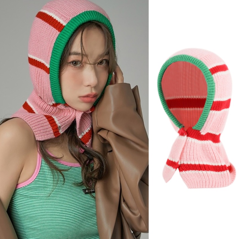 Mũ Beanie Dệt Kim Trùm Đầu Thời Trang