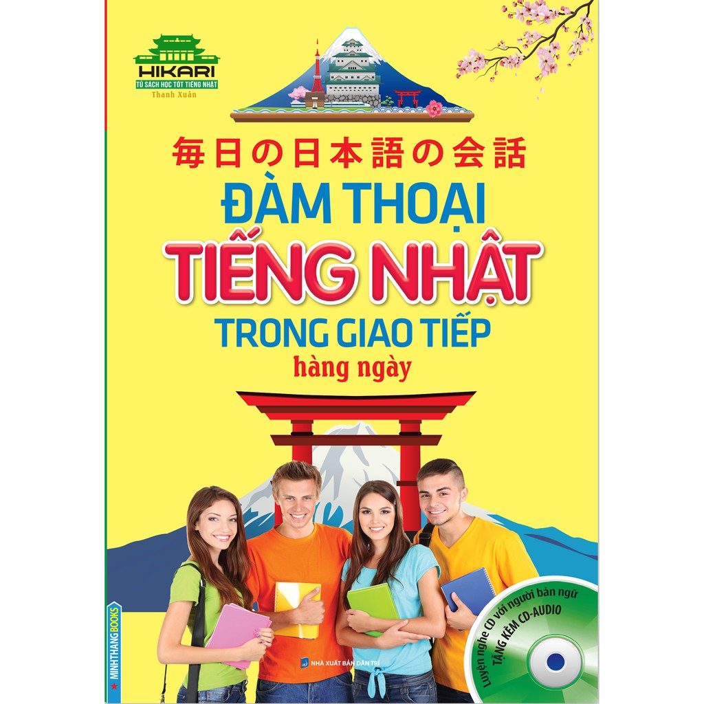 Sách - hikari - đàm thoại tiếng nhật trong giao tiếp hằng ngày (kèm cd)