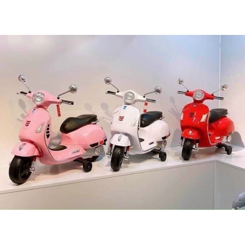 Xe vespa điện trẻ em Q618, vespa đôi cho bé