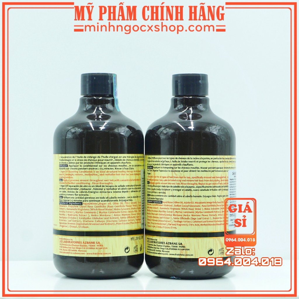 Dầu gội xả phục hồi FRAICHEUR REPAIRING 500ml chính hãng