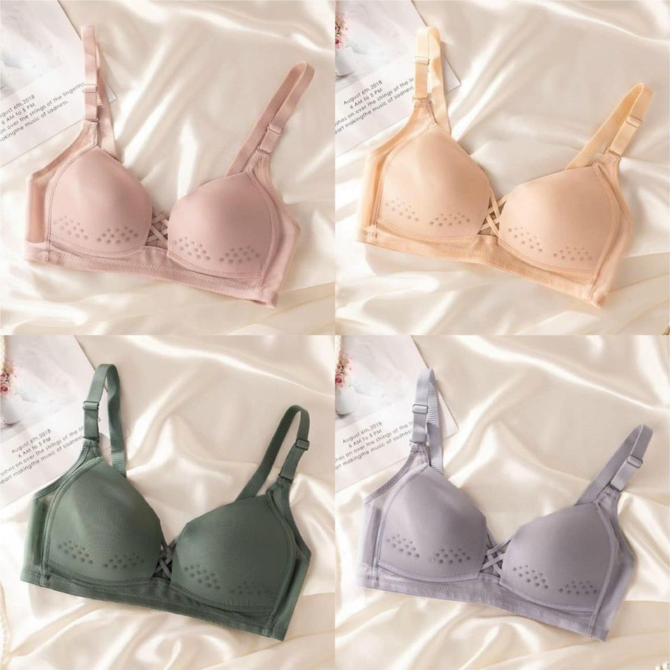 Áo lót nữ không gọng mỏng mát thông hơi, Áo ngực cup Mỏng thoáng phong cách Nhật Bản TK18