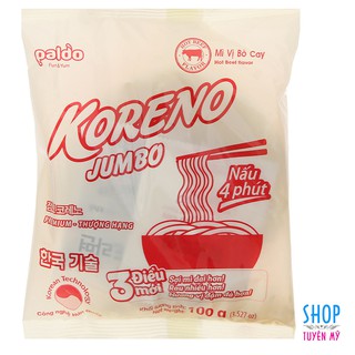 Mì Koreno Jumbo vị bò cay - gói 100g