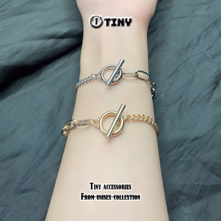 Vòng tay titan, lắc tay chân phong cách Hàn Quốc đơn giản cá tính unisex