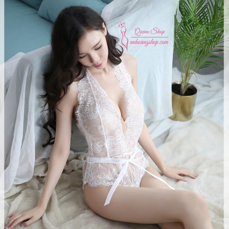 [Siêu Phẩm - Đẹp Xuất Sắc] Áo ngủ liền thân xẻ ngực sâu gợi cảm nhất VAY520 | BigBuy360 - bigbuy360.vn