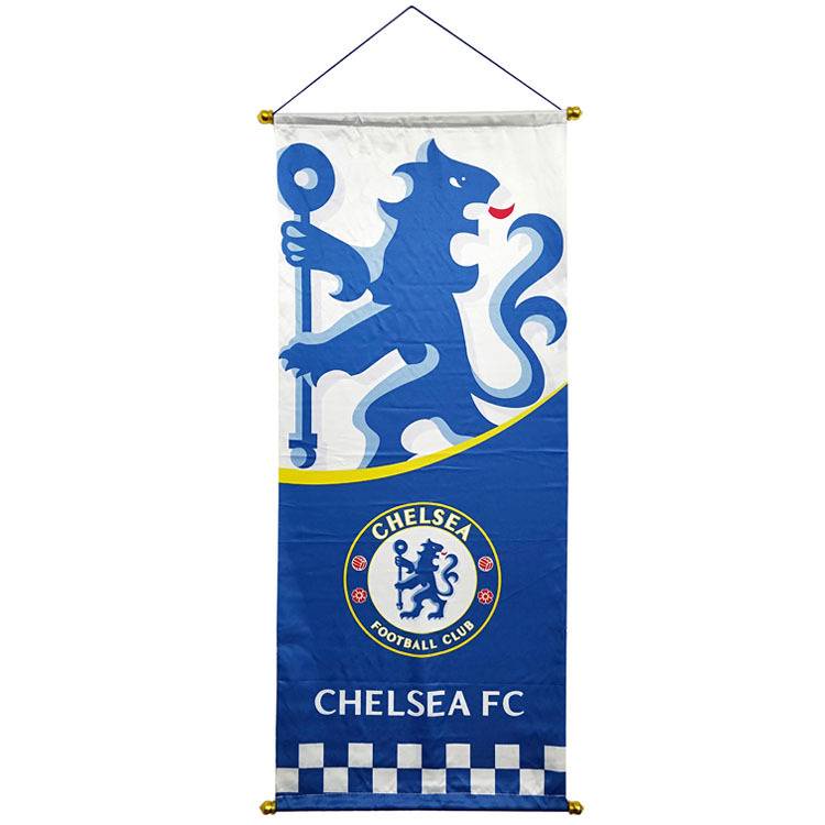 Lá cờ in họa tiết câu lạc bộ bóng đá 93cm dành cho trang trí