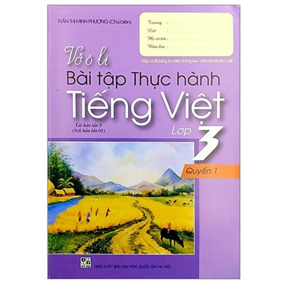 Sách - Vở Ô Li Bài Tập Thực Hành Tiếng Việt Lớp 3 - Tập 1