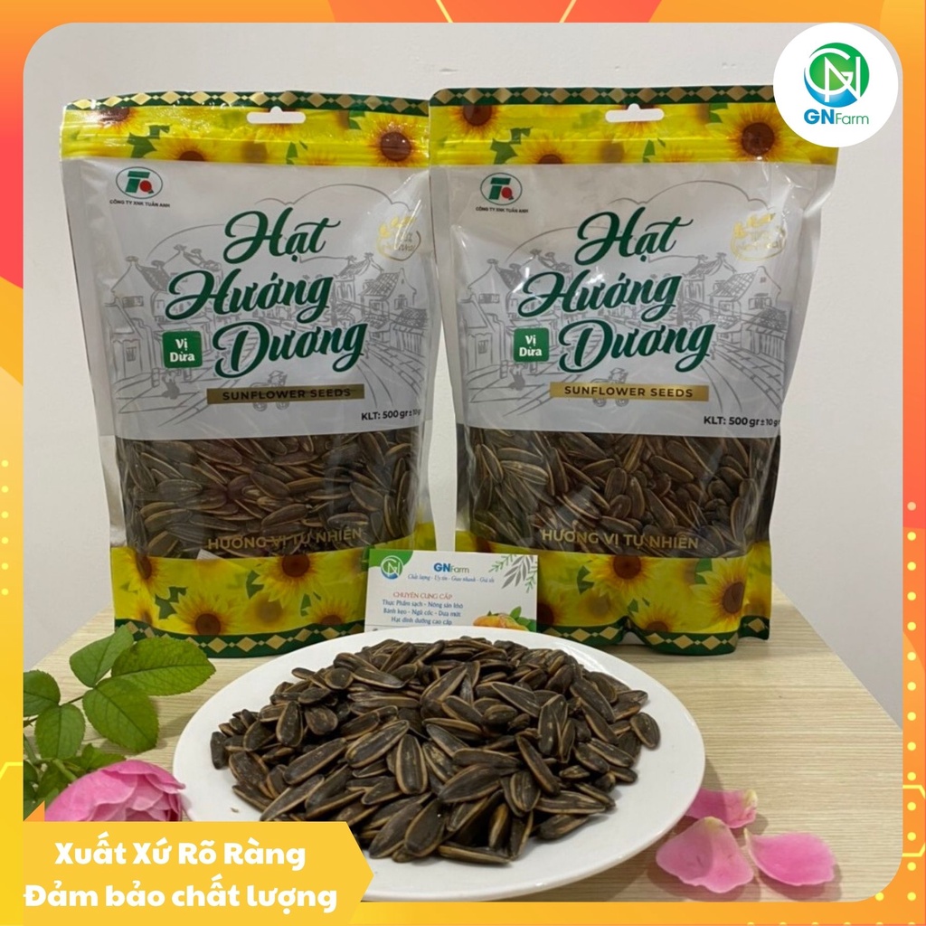 Hạt Hướng Dương Vị Dừa Hạt Siêu To Siêu Giòn Loại Đặc Biệt - Túi 500g/1kg