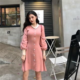 Đầm Len Cổ Sen Cúc Ngọc