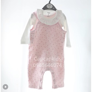 Set 2pcs Jumpsuit Bé Gái Chấm Bi Vlinder