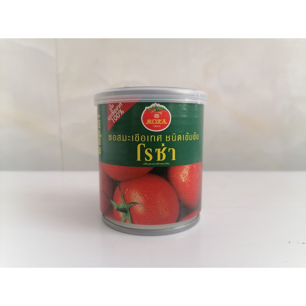 [220g – lon nhỏ] CÀ CHUA XAY NHUYỄN [Thailand] ROZA Tomato paste (halal) (atu-hk)