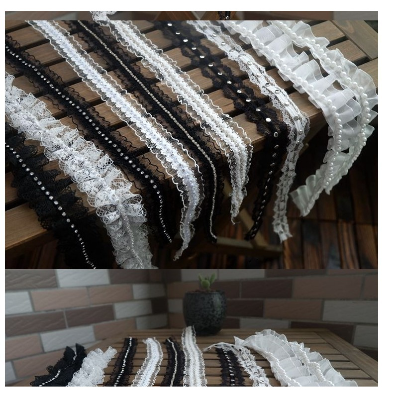 Vải Ren organza Không Co Giãn 2-4cm Dùng Làm Đồ Thủ Công