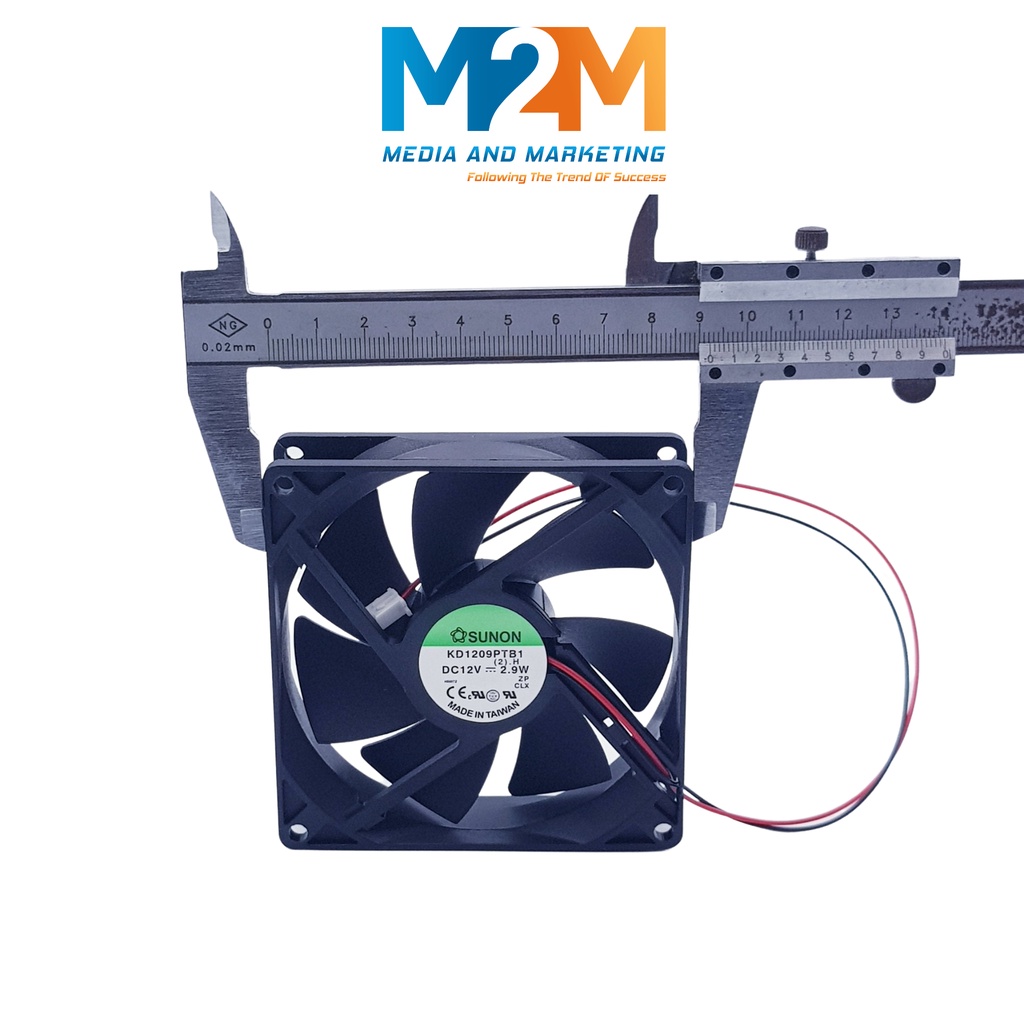 Quạt SUNON 12V 9x9x2.5CM KD1209 Quạt tản nhiệt 12V 9CM tốc độ 2100RPM