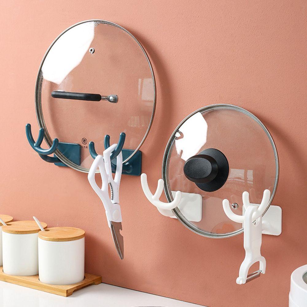Bộ 2 Giá Đỡ Nắp Nồi / Thớt Treo Tường Thiết Kế Tinh Tế Tiện Dụng Cho Nhà Bếp