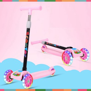 Xe Trượt Scooter 💝 BÁN GIÁ GỐC 💝 Xe Scooter Cao Cấp Cho Bé 2-8 Tuổi 3 Bánh Có Đèn LED Gấp Gọn Bền Đẹp HOT ITEM