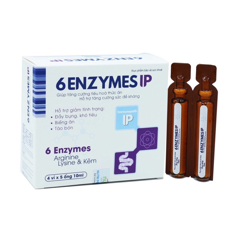 Enzyme tiêu hoá 6 ENZYMES IP tăng cường tiêu hoá thức ăn và tăng sức đề kháng