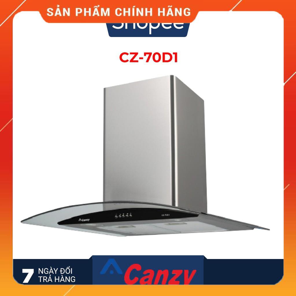 [Mã ELMS3TR giảm 7% đơn 2TR] Máy hút mùi bếp kính cong 7 tấc CANZY CZ-70D1 - Hàng chính hãng - Bảo hành 12 tháng