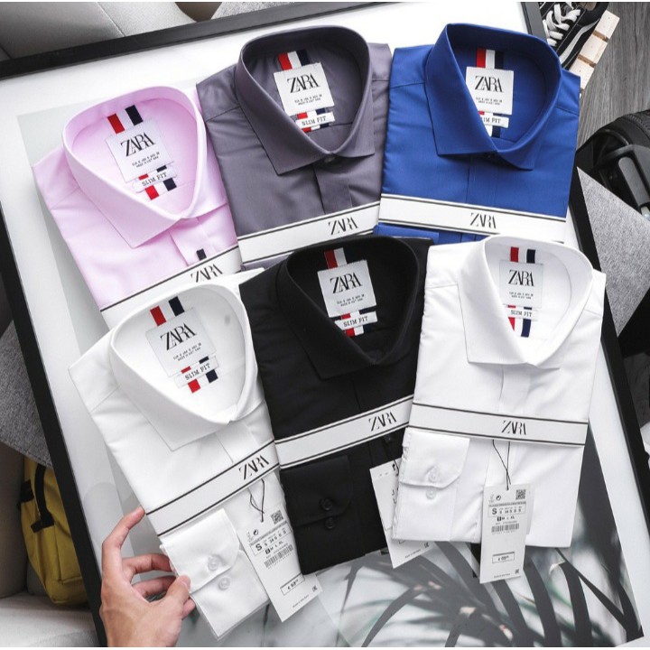 Sơ mi nam caro ZA-RA dài tay cổ bẻ cao cấp | BigBuy360 - bigbuy360.vn