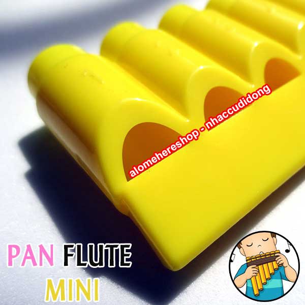 Sáo Ống Pan Flute Mini 8 Lỗ  Màu Vàng Siêu Kute