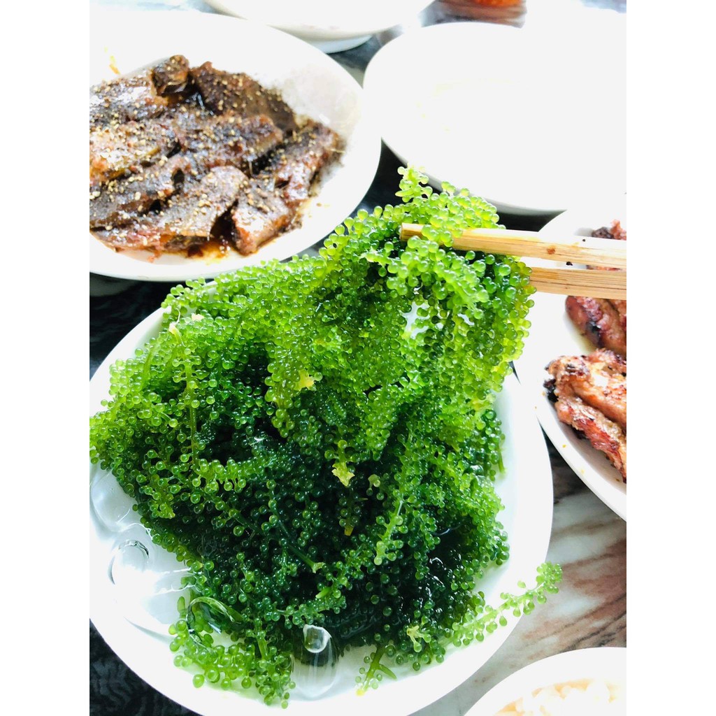 Rong nho Green food gói 100 gram cam kết chính hãng nở ra rong tươi giòn ngon
