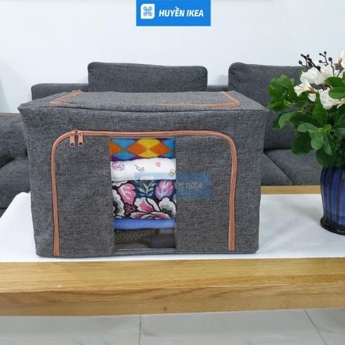 Hộp đựng đồ đa năng khung thép cứng cáp có khóa kéo 2 đầu tiện dụng