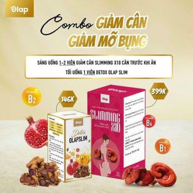 Giảm Cân Slimming X10 Olap - Giảm Cân Dành Cho Người Khó Giảm Cân