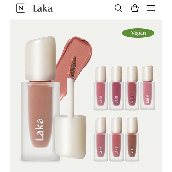 🌸SON THUẦN CHAY MỚI-LAKA 🌸 SON KEM LÌ TINT LAKA FLOWER CAPTURE TINT