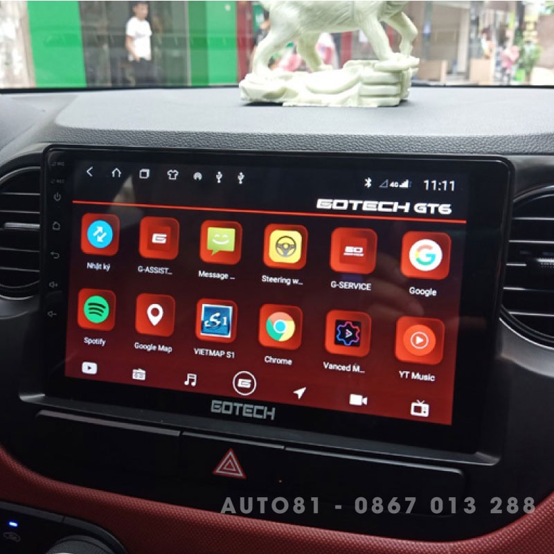 Màn hình android Gotech GT8 New chỉ đường, cảnh báo, giải trí đa phương tiện - HÀNG THANH LÝ