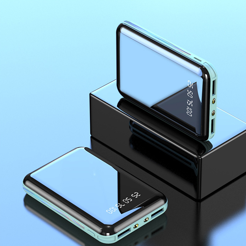 Sạc dự phòng Power Bank 50000mAh Mini Dual USB Port Charging Mirror Screen Digital Display