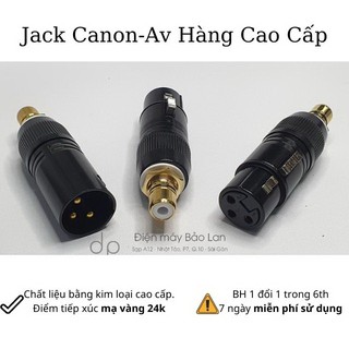 Jack Canon Ra Av , Jack Canon Ra Bông Sen Màu đen (Hàng Cao Cấp)
