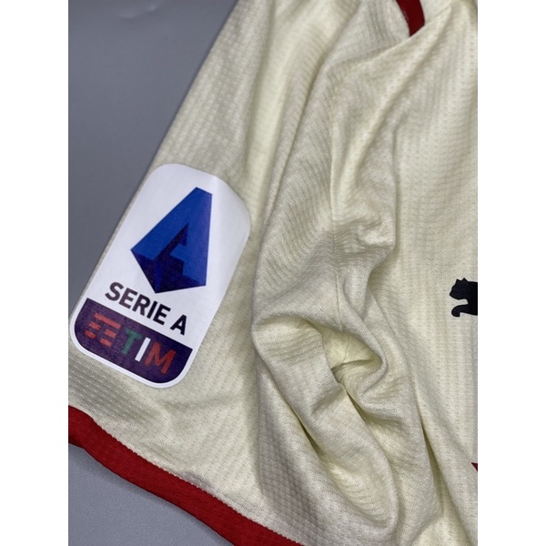 Set bộ quần áo bóng đá hàng nhập thái clb Acmilan màu vàng kem 2021 2022