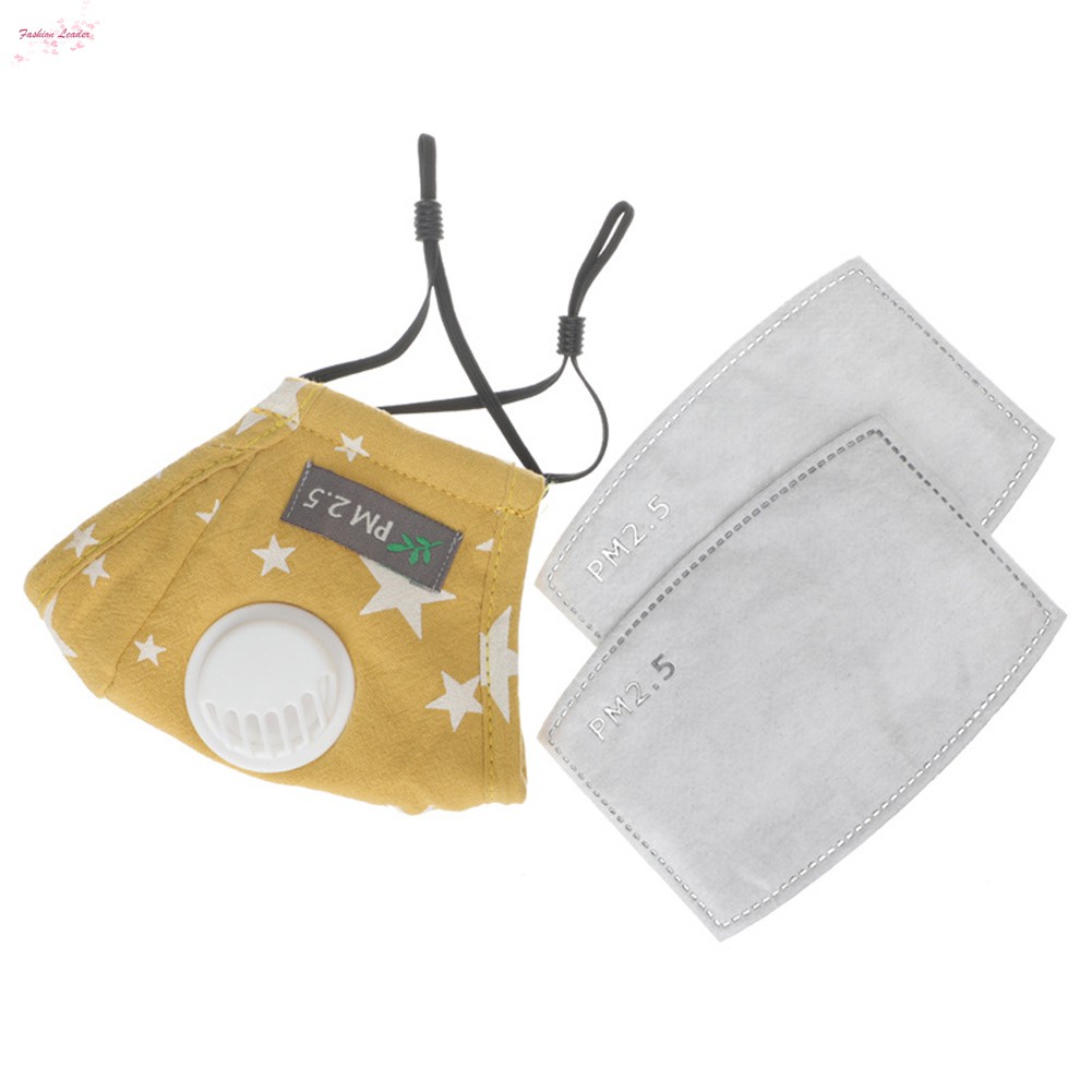 Khẩu Trang Chống Bụi Pm 2.5 Có Van Thở Cho Bé Kèm 2 Miếng Lọc