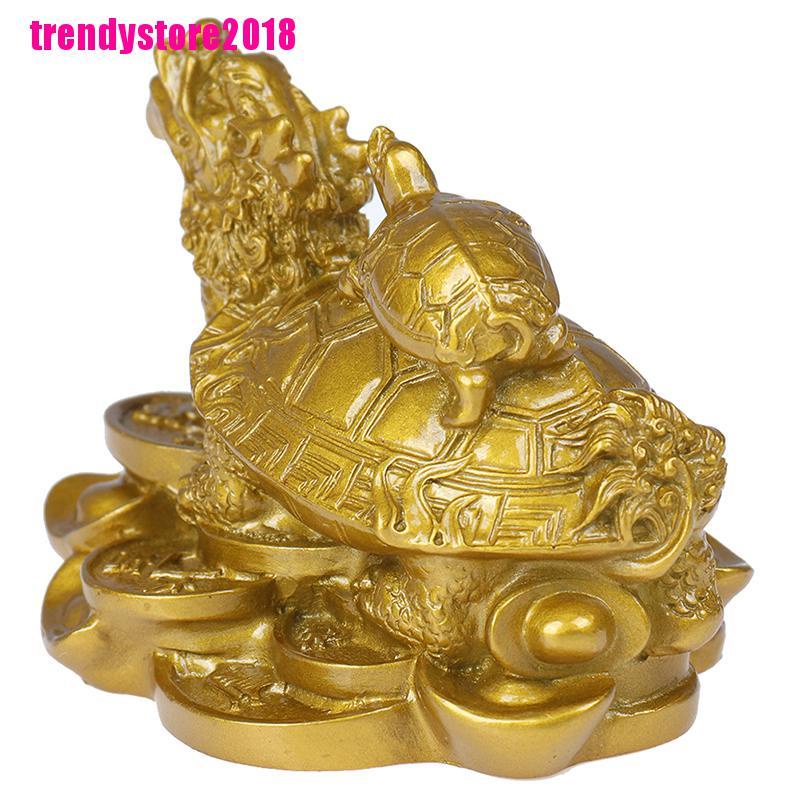 Tượng rùa màu vàng mang lại may mắn tiện lợi