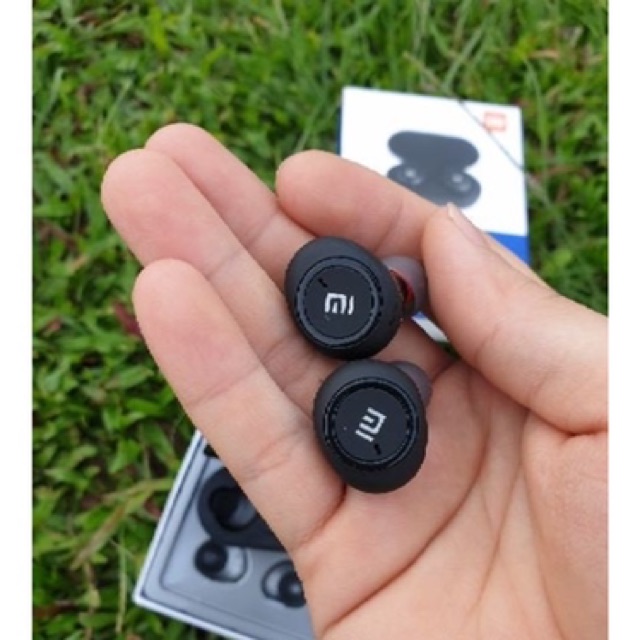 Tai Nghe Bluetooth AirDots Redmi2 Đen True Wireless Công Nghệ 5.0 Cảm Biến Tự Động Kết Nối