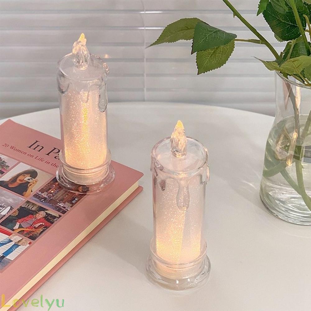 [ FAST SHIPPING ]LED Light Glowing Flameles Candle Lamp Flickering Lamp Christmas Event-Decor