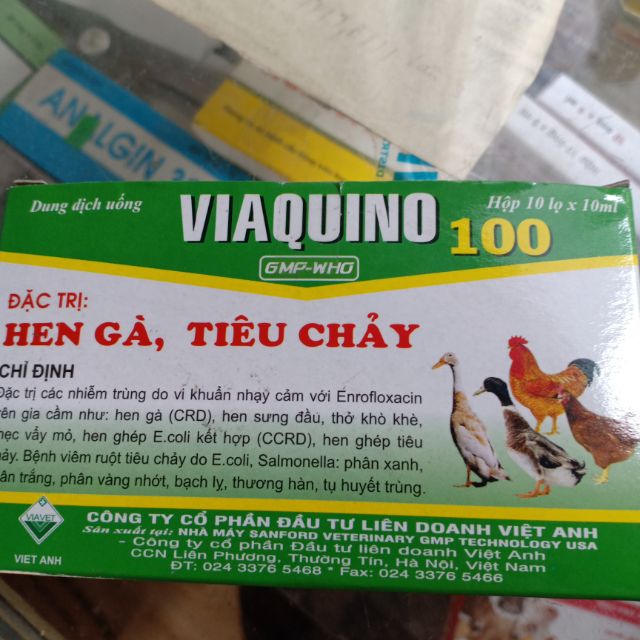 1 lọ 10ml hen gà,tiêu chảy