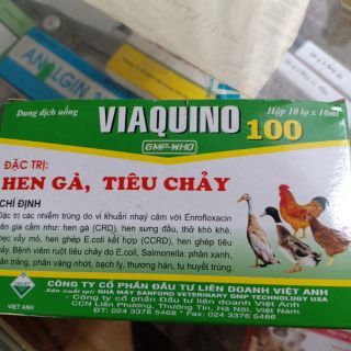 1 lọ 10ml hen gà,tiêu chảy