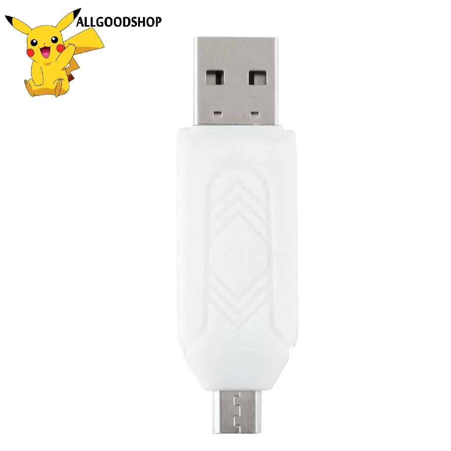 Đầu đọc thẻ Micro USB OTG TF bằng chất liệu ABS cho điện thoại/PC