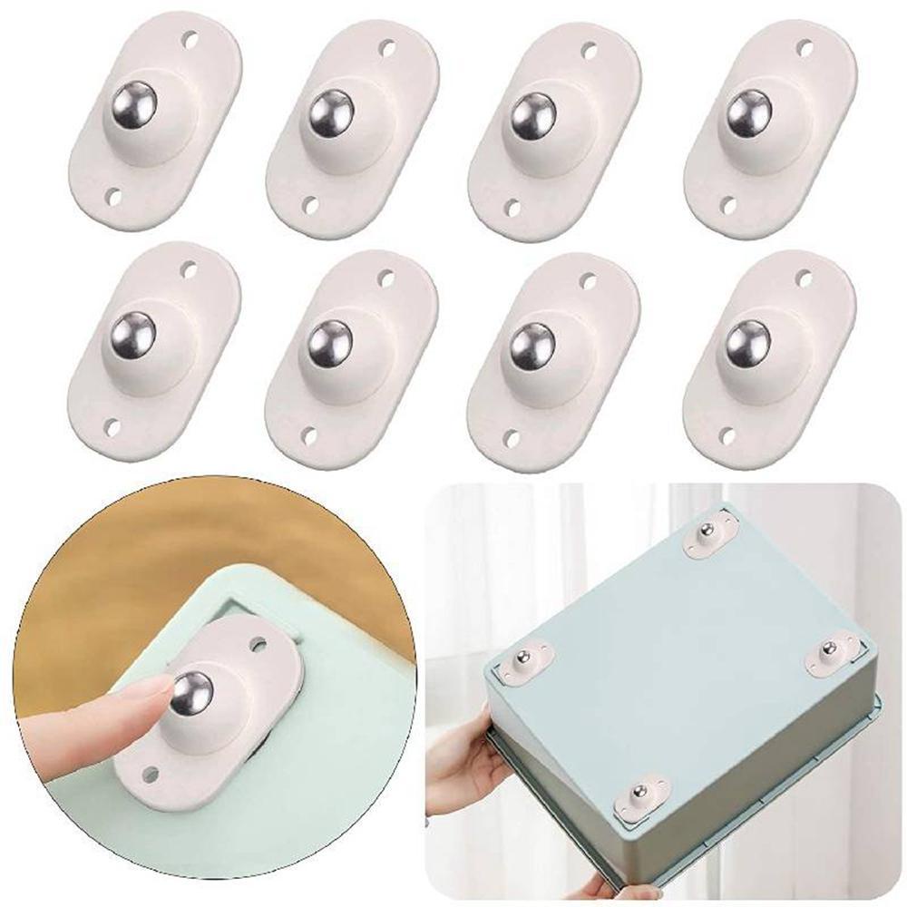 Bánh Xe Lăn Bằng Thép Không Gỉ Tự Dính Xoay 360 Độ Thông Dụng Cho Hộ Gia Đình