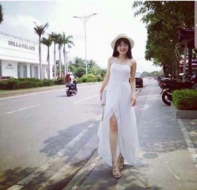 Maxi trắng hở lưng | BigBuy360 - bigbuy360.vn