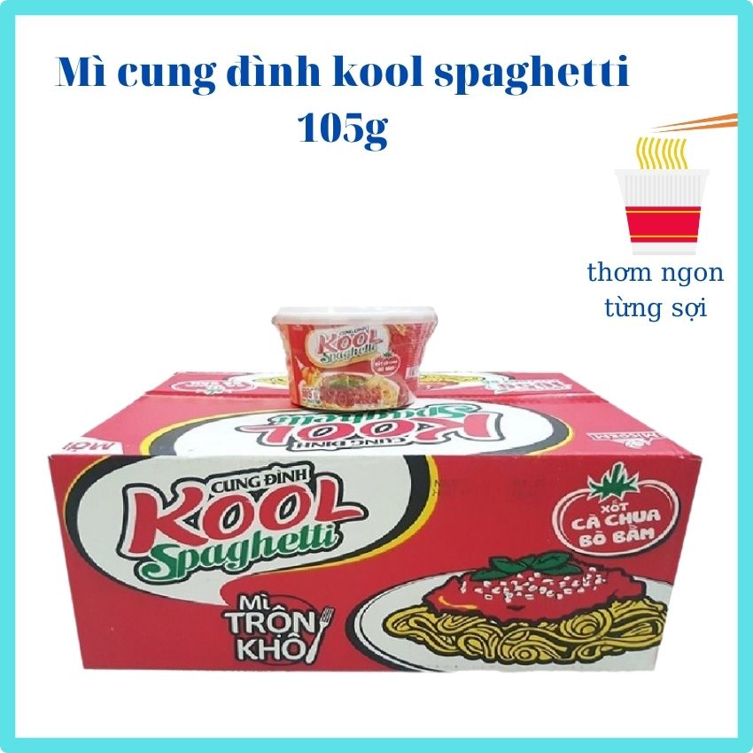 Mì trộn khô cung đình kool spaghetti thịt bò hầm,BBQ sườn nướng Hàn Quốc105gMTK01